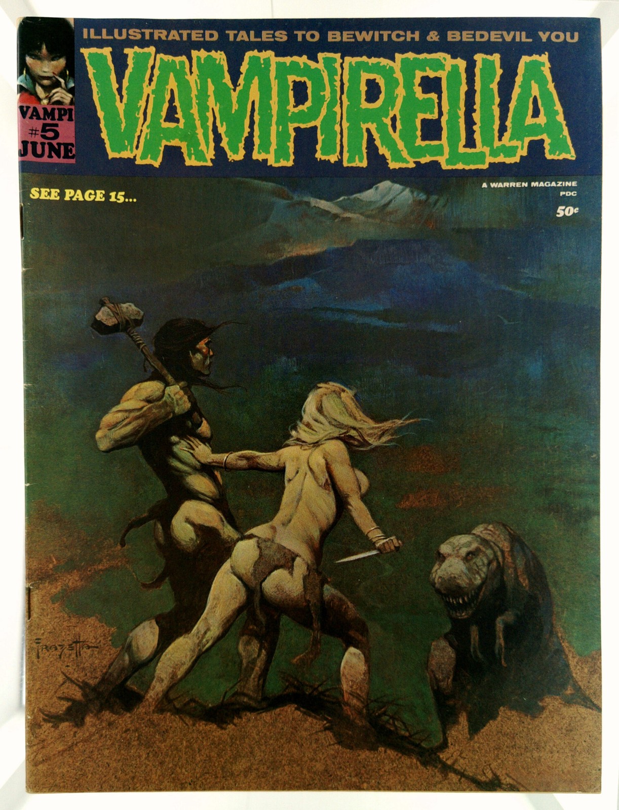 Vampirella #5 1970 Warren Comics VG/FN Comic Book Magazine