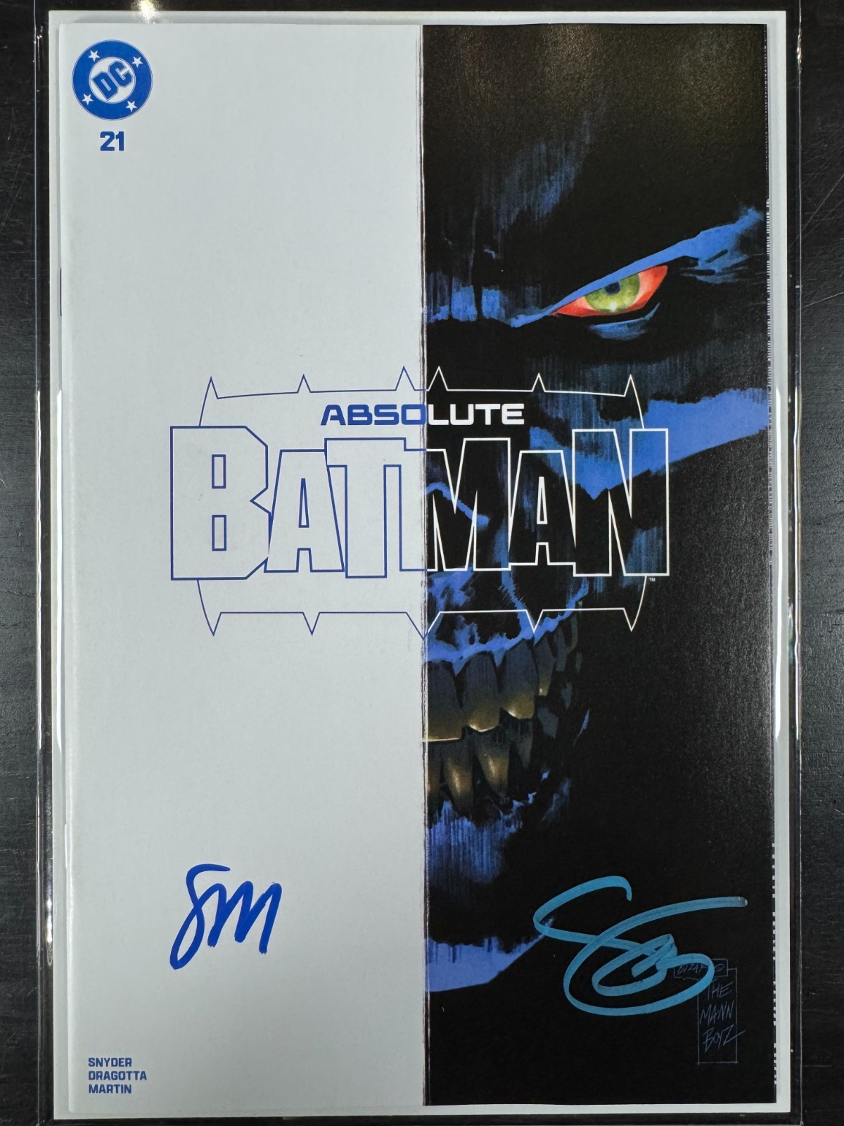 2X SIGNED ABSOLUTE BATMAN #21 SETH MANN EXCLUSIVE W COA SNYDER / MANN