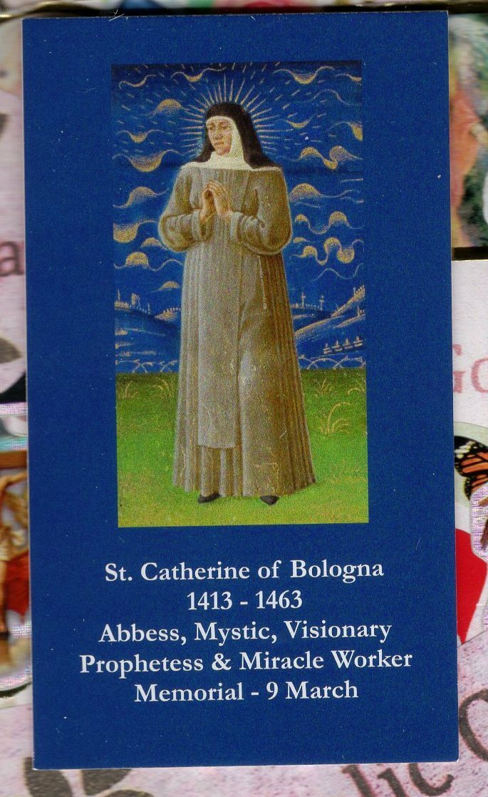 Saint St. Catherine of Bologna + Quote (2\