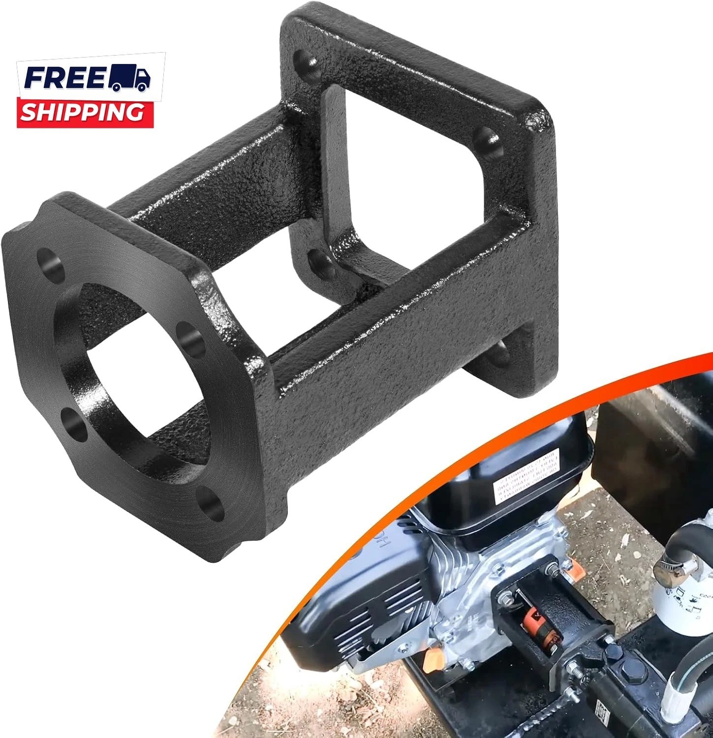 Hydraulic Wood Log Splitter Pump Mount Bracket for 5-7 Engines Fit Hydraulic Wood Log Splitter Pump Mount Bracket for 5-7 Engines Fit