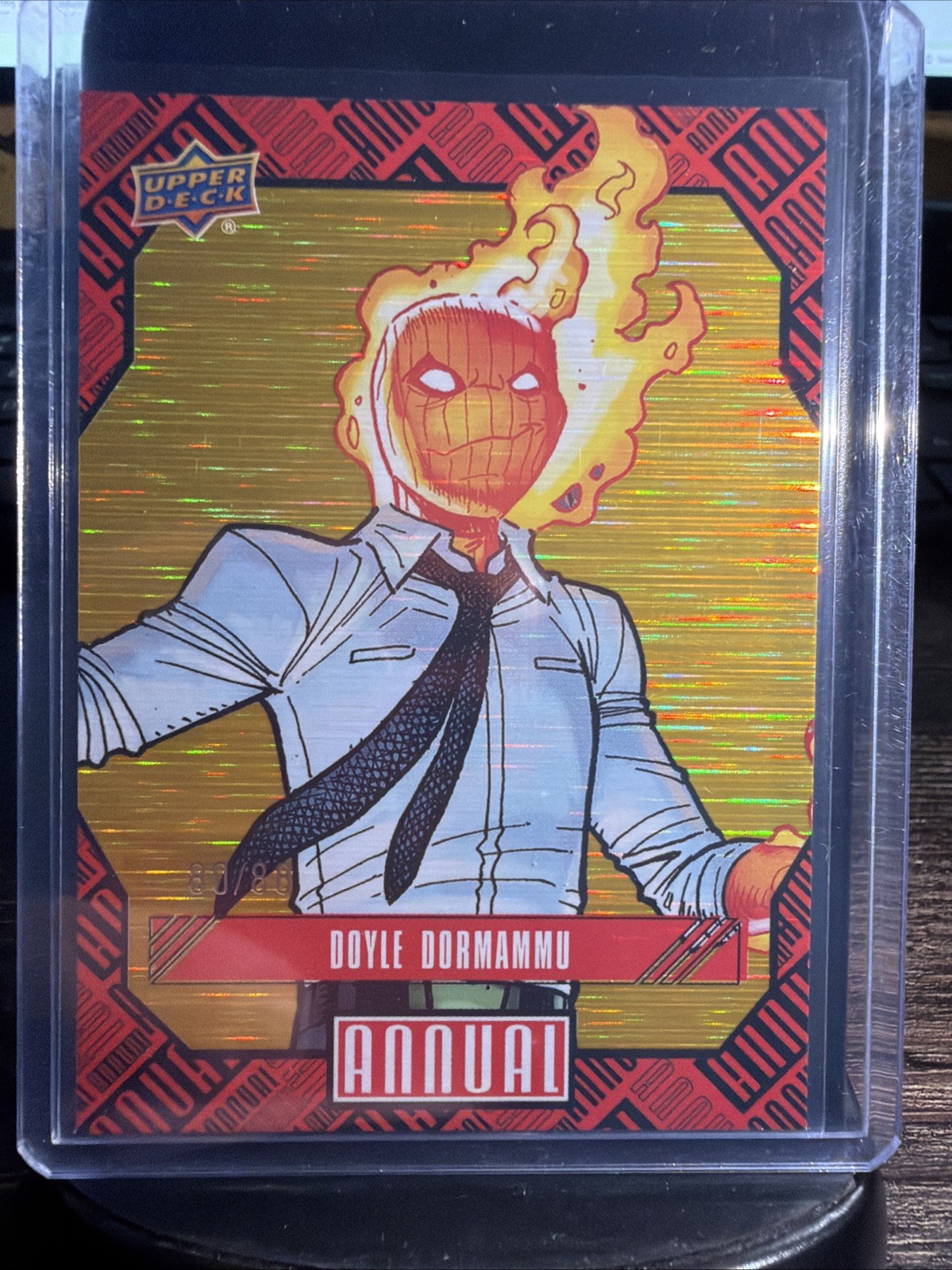 2023-24 Marvel Annual Upper Deck Doyle Dormammu # 20 - Gold /88 Very Rare 2023-24 Marvel Annual Upper Deck Doyle Dormammu # 20 - Gold /88 Very Rare