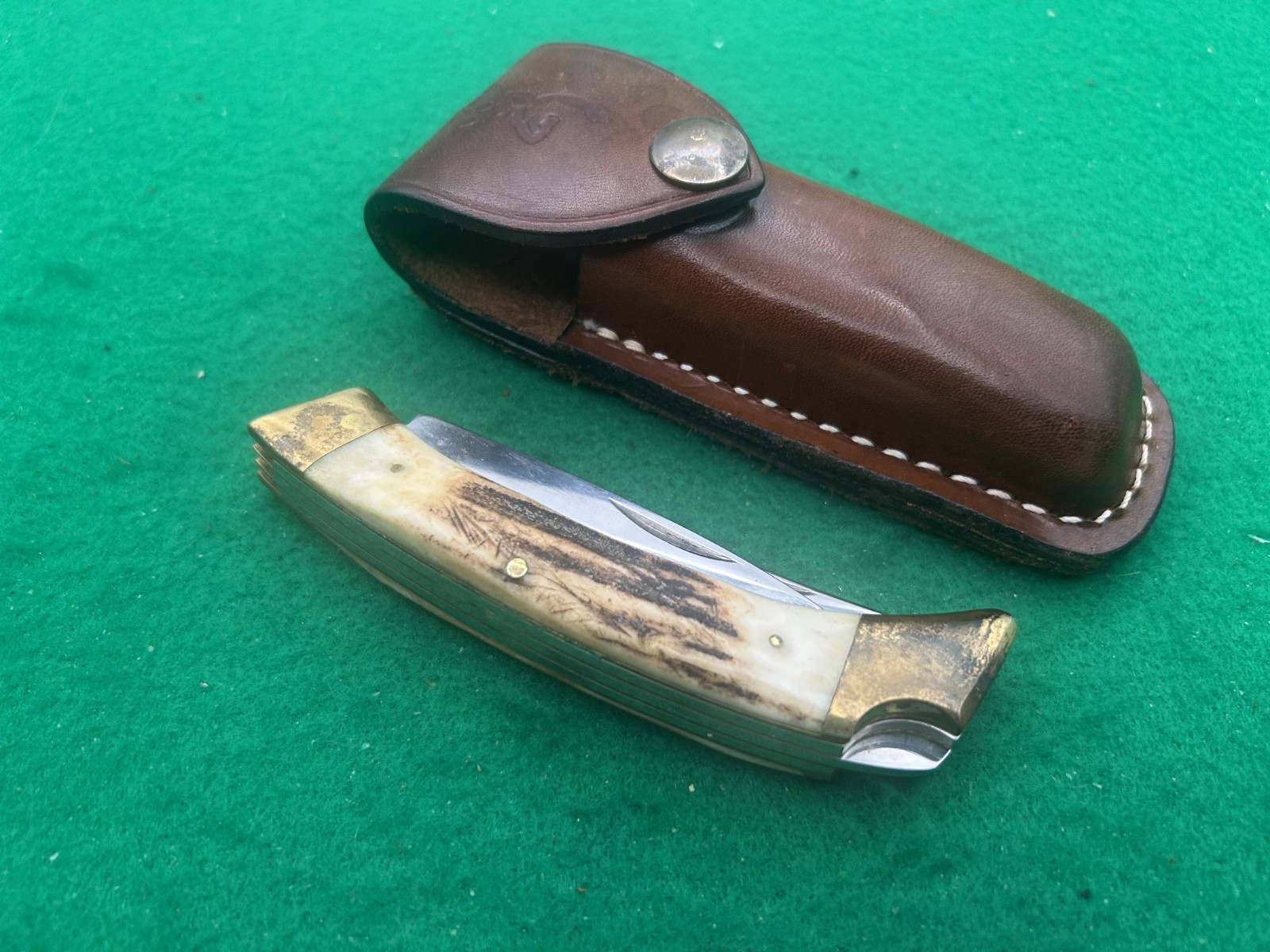 BROWNING Stag Big Game Model 504 Hunter Hunting Knife With Sheath NEW BROWNING Stag Big Game Model 504 Hunter Hunting Knife With Sheath NEW