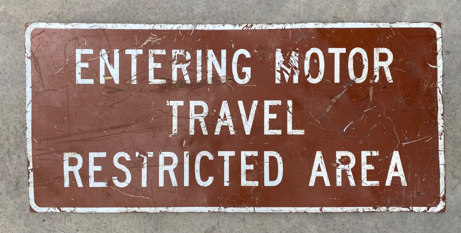 Vintage retired OFF ROAD JEEPING sign 24x48in Ouray Colorado thick aluminum
