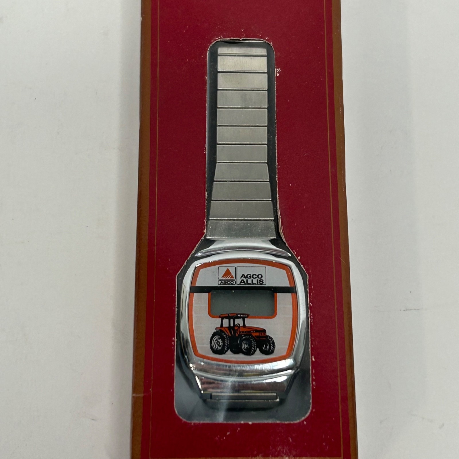 NOS Vintage AGCO ALLIS Tractor Digital Wrist Watch Agriculture Farming
