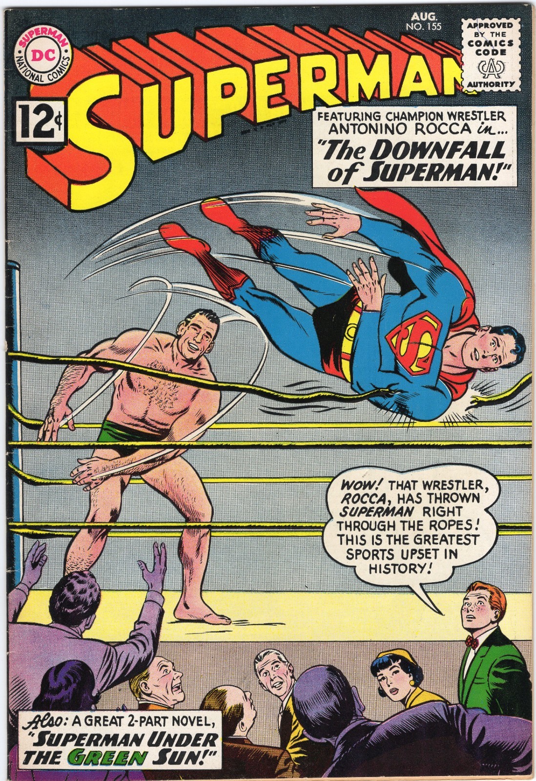 Superman 155 1962 DC Comics F+ 6.5 Cosmic Man Lightning Man Krypto Lois Lane