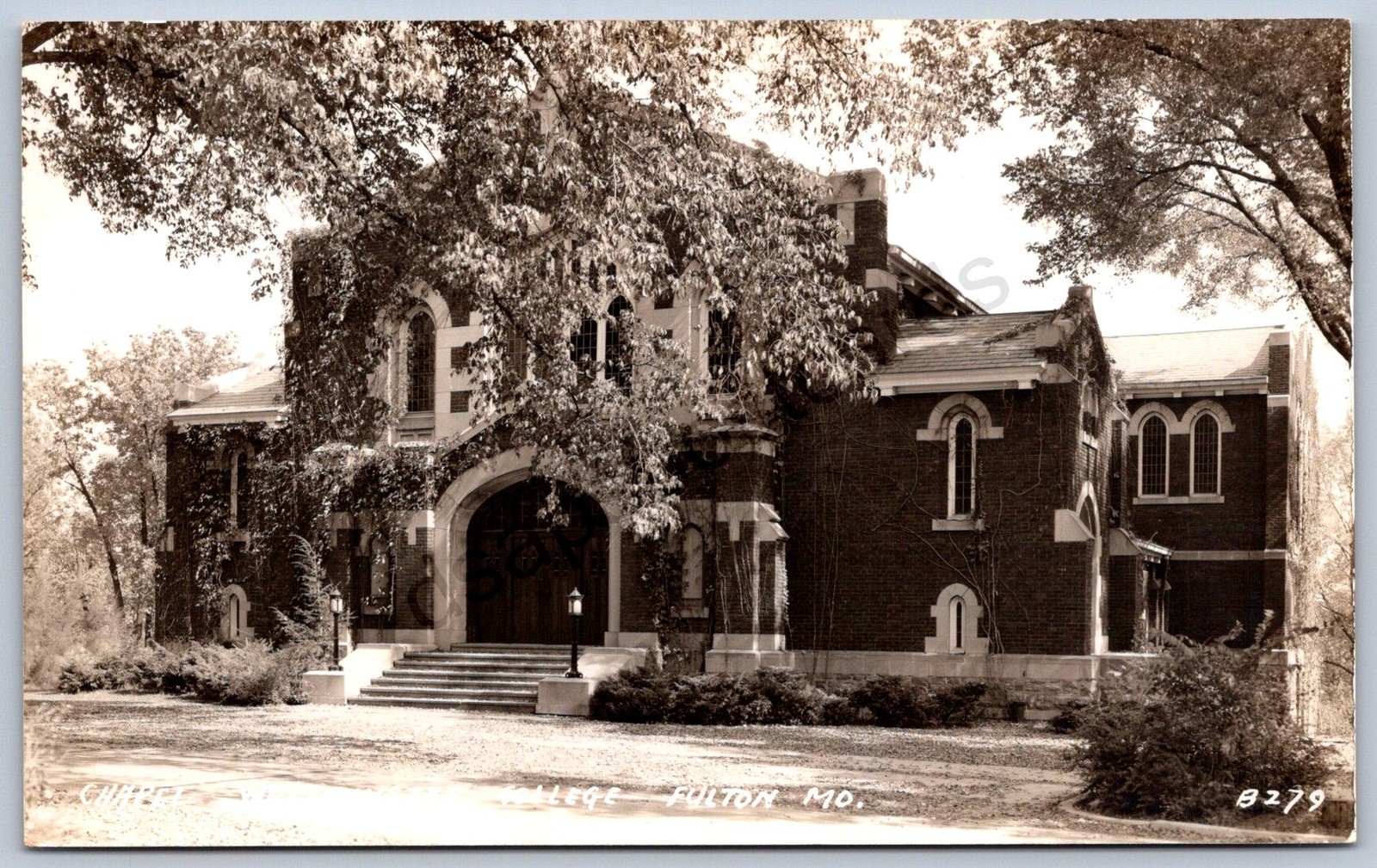 K26/ Fulton Missouri RPPC Postcard c1930s Chapel Westminster College 194 K26/ Fulton Missouri RPPC Postcard c1930s Chapel Westminster College 194