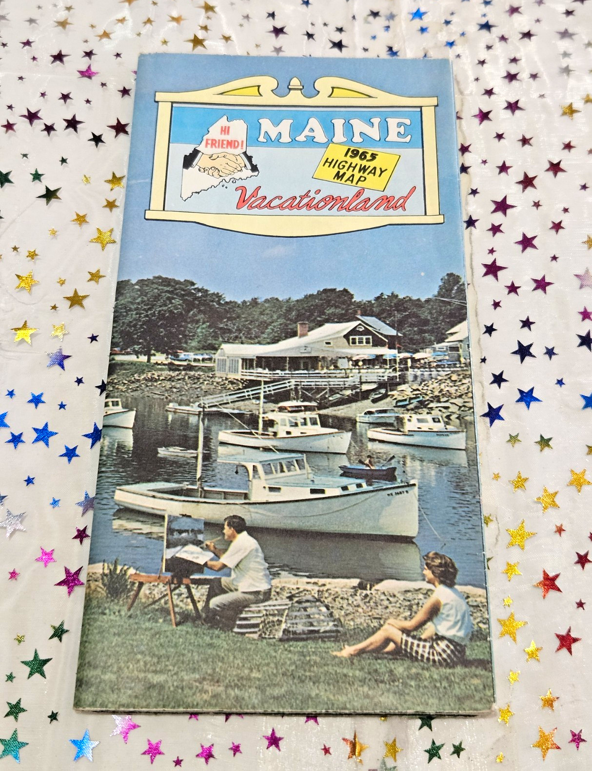 Vintage 1965 Maine Highway Map Vacationland Travel Brochure Pamphlet Tourism Vintage 1965 Maine Highway Map Vacationland Travel Brochure Pamphlet Tourism