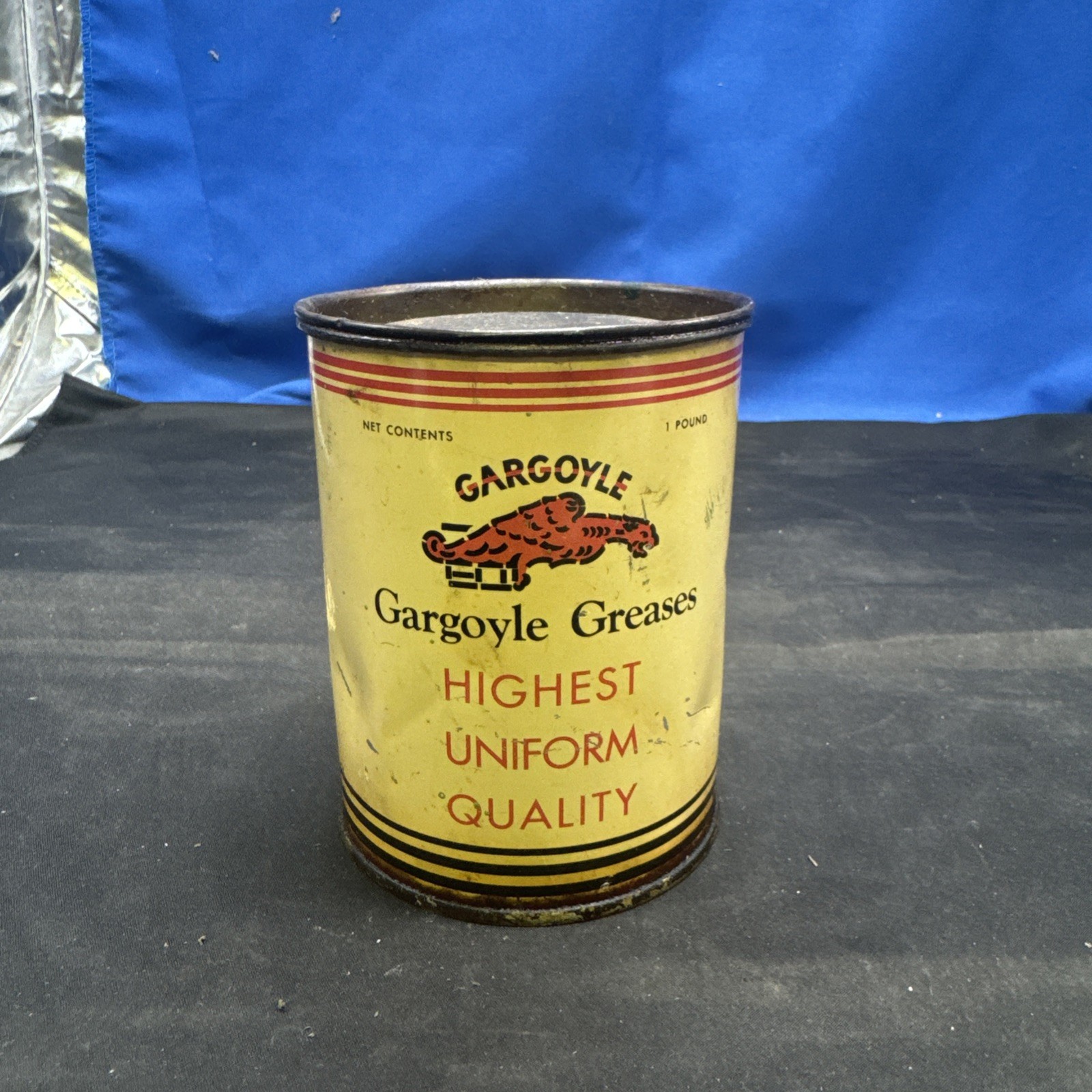 VINTAGE GARGOYLE MOBILOIL GREASE SOCONY OIL COMPANY MOBIL OIL GAS PETRO A3B Full