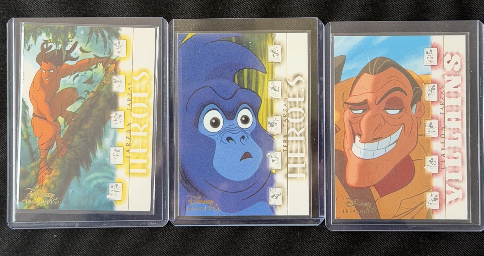 2003 Upper Deck Disney Treasures Tarzan Terk Clayton Lot of 3 Heroes Villains 2003 Upper Deck Disney Treasures Tarzan Terk Clayton Lot of 3 Heroes Villains