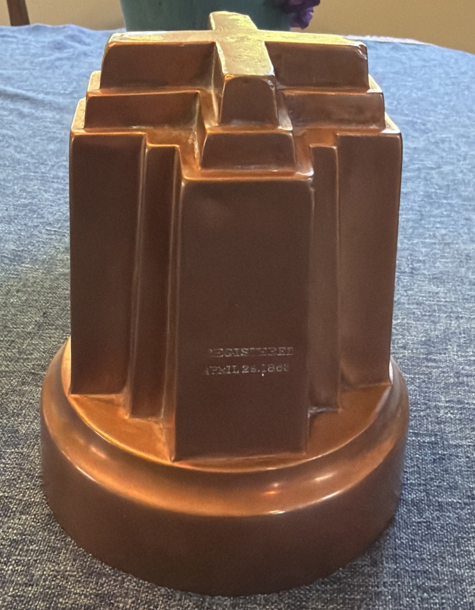 Antique Copper Jelly Mould Victorian Benham & Froud, London Alexandra Cross 1863