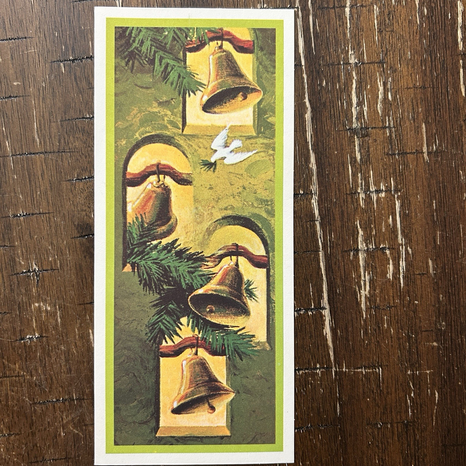 Vintage Marcia Lord Mid-Century Christmas Card Bells Dove California Artists 807 Vintage Marcia Lord Mid-Century Christmas Card Bells Dove California Artists 807