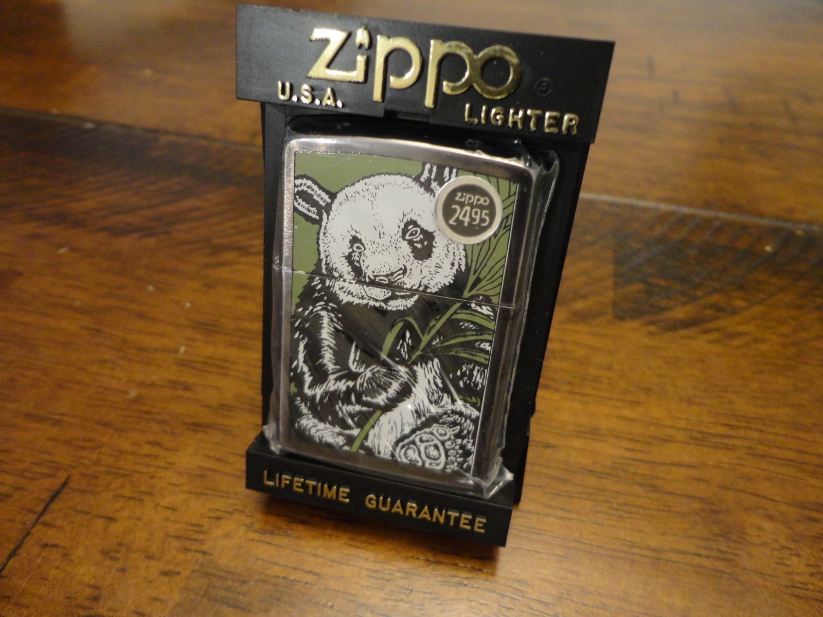 BARRETT-SMYTHE GIANT PANDA ZIPPO LIGHTER MINT IN BOX 1994