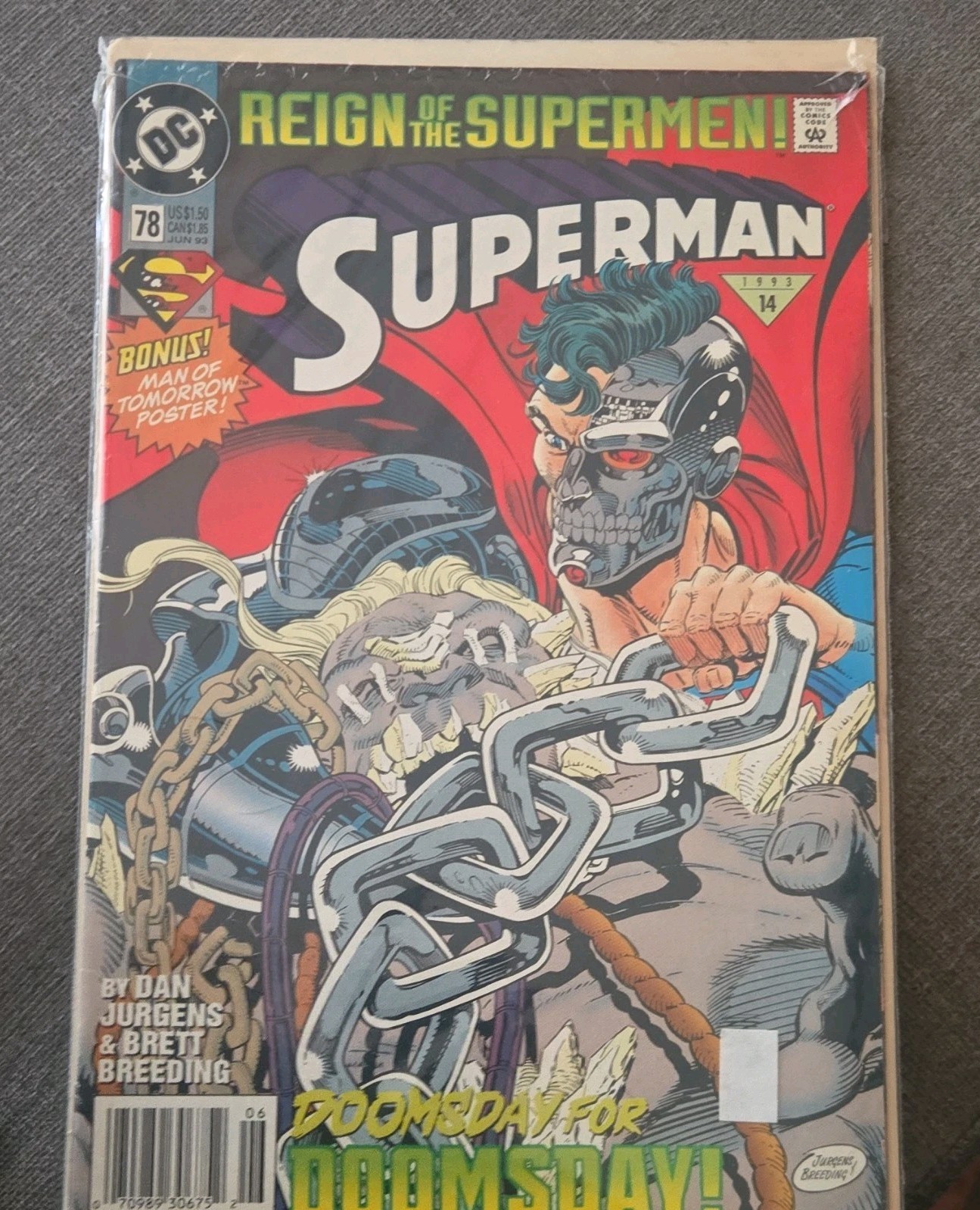 Superman #78 DC Comics  Doomsday for Doomsday Rebirth Of Superman Vintage 🔥