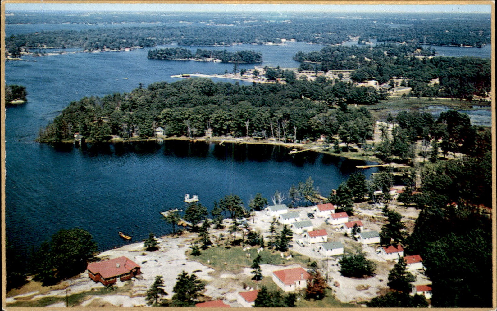 Honey Harbour ON Cottages c1950s-60s Vintage Postcard Honey Harbour ON Cottages c1950s-60s Vintage Postcard