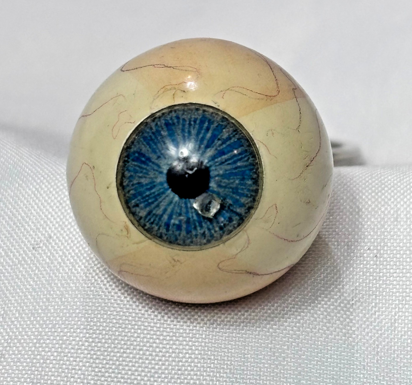 Vtg Eye Ball Keychain Blue Iris Oddity Key Charm Vtg Eye Ball Keychain Blue Iris Oddity Key Charm