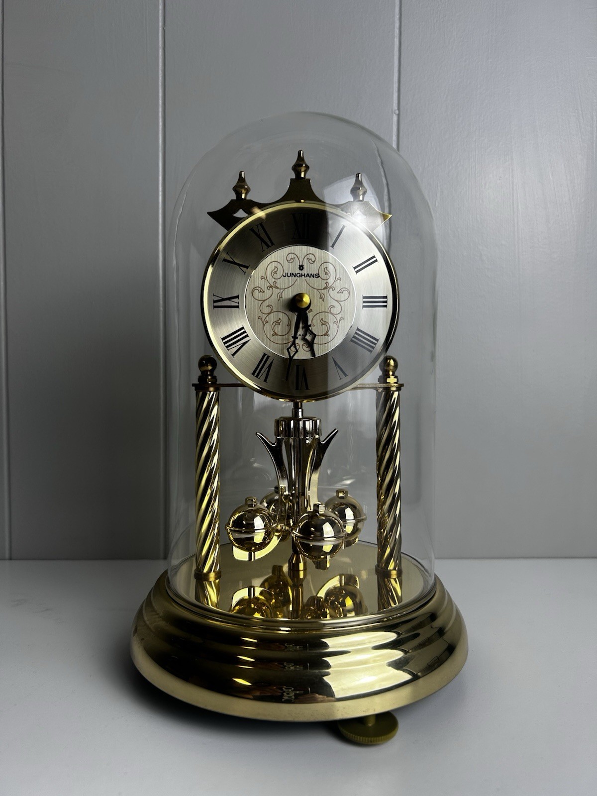 vintage Junghans anniversary clock torsion pendulum clock or 400-day clock vintage Junghans anniversary clock torsion pendulum clock or 400-day clock