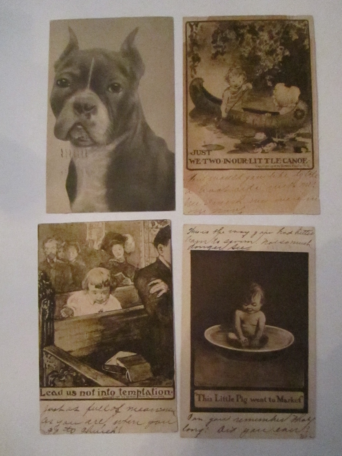 20 VINTAGE POSTCARDS - VARIOUS ARTISTS - PRE 1911 - COLLECTIBLE - LOT D  TUB ABC
