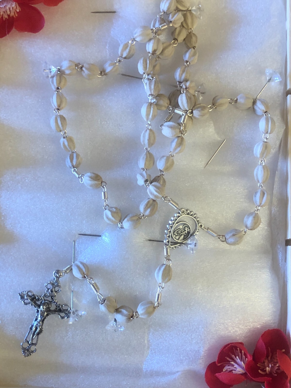 Saint Clare of Montefalco Rosary, New from Italy #MD-105