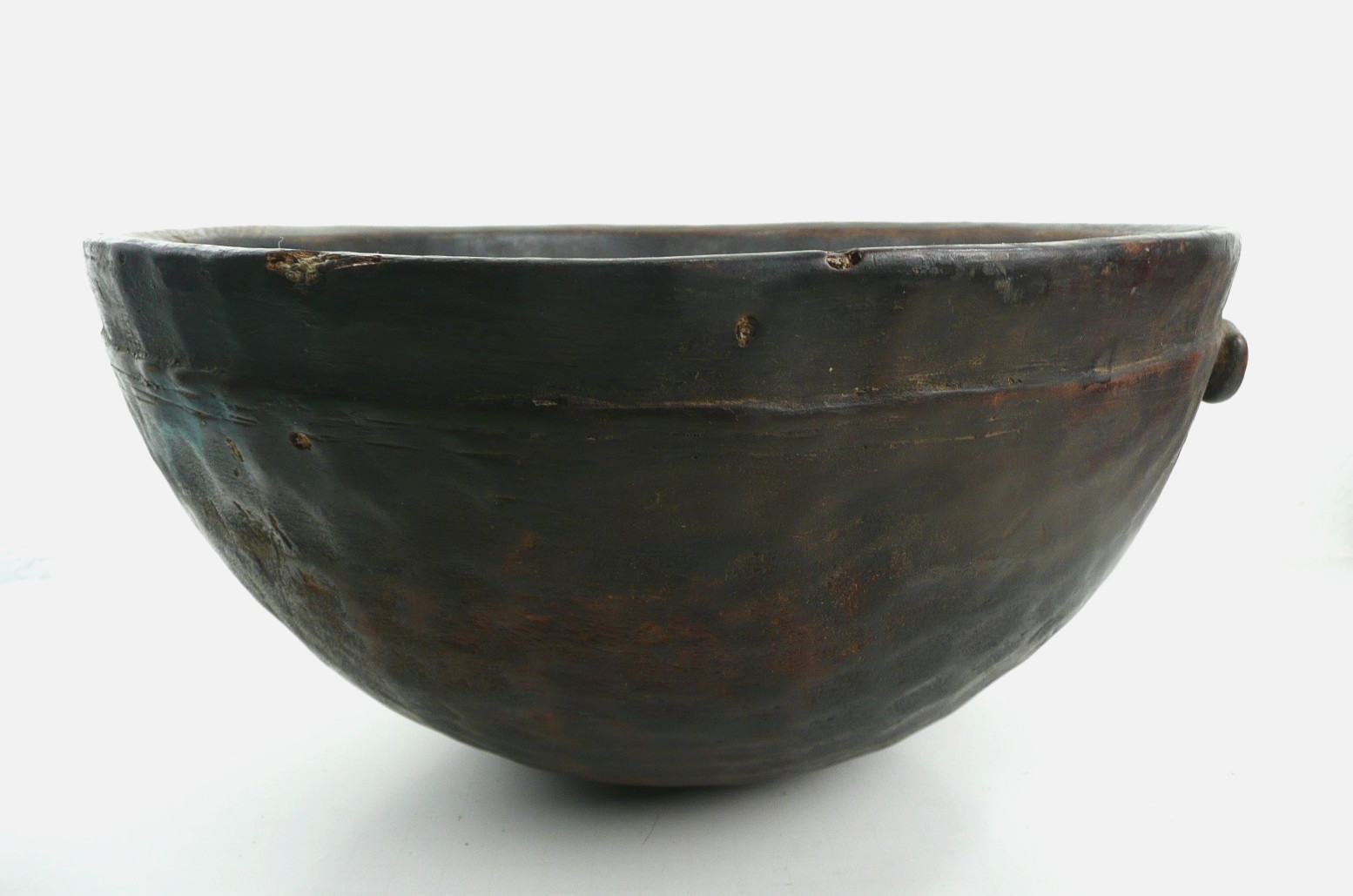Antique Wooden Large African Bowl 12\ Antique Wooden Large African Bowl 12\