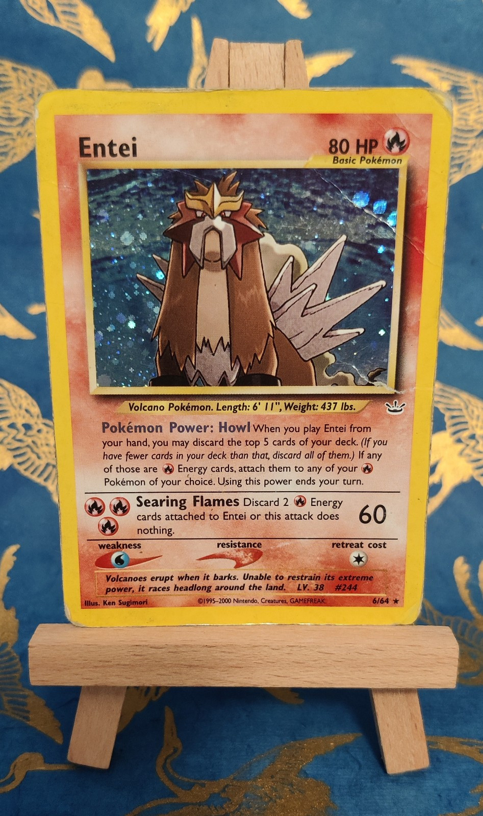 Pokémon TCG Holo Entei Neo Revelation Card 6/64
