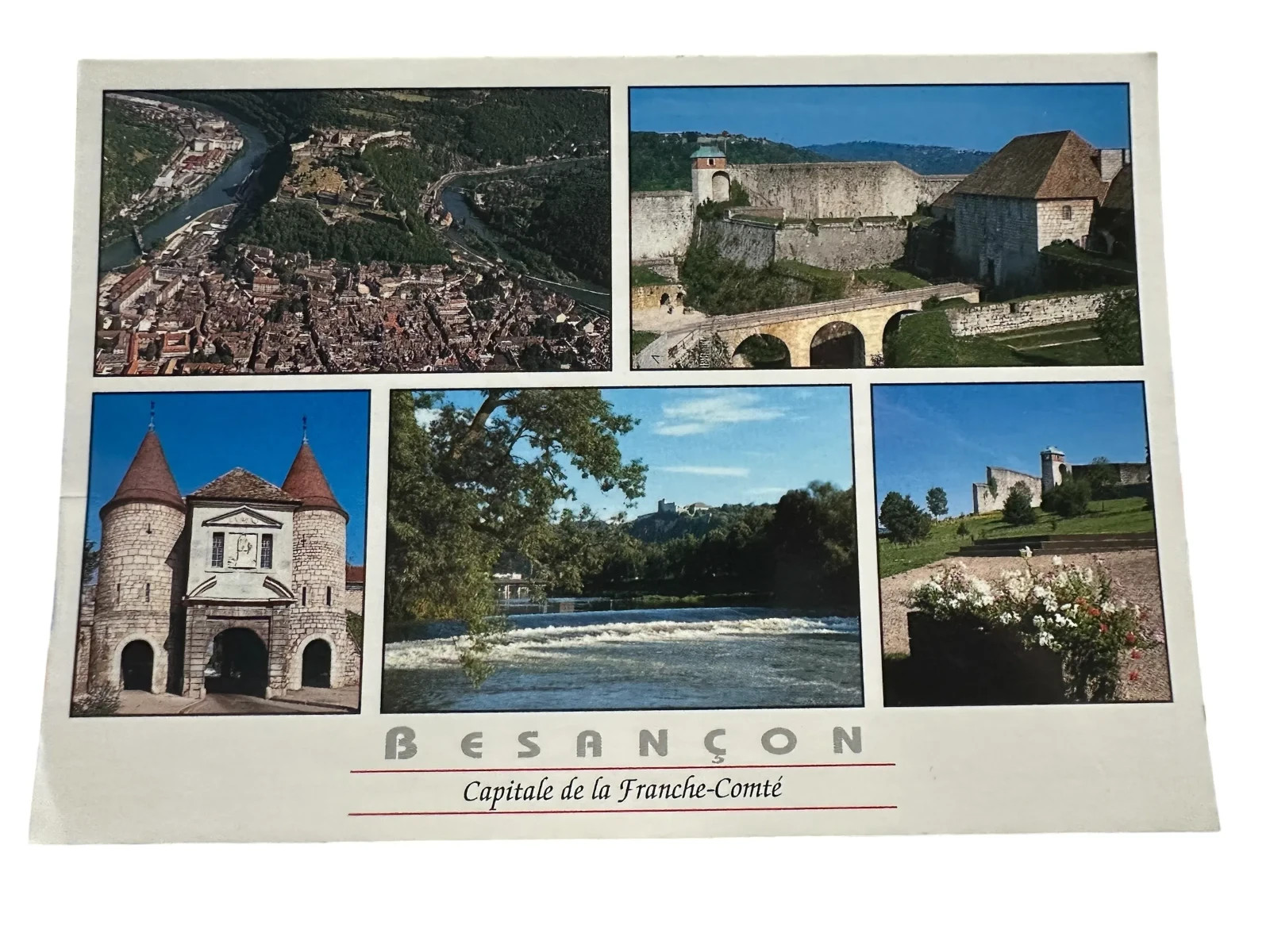 Continental Besancon France Landmarks Postcard Continental Besancon France Landmarks Postcard