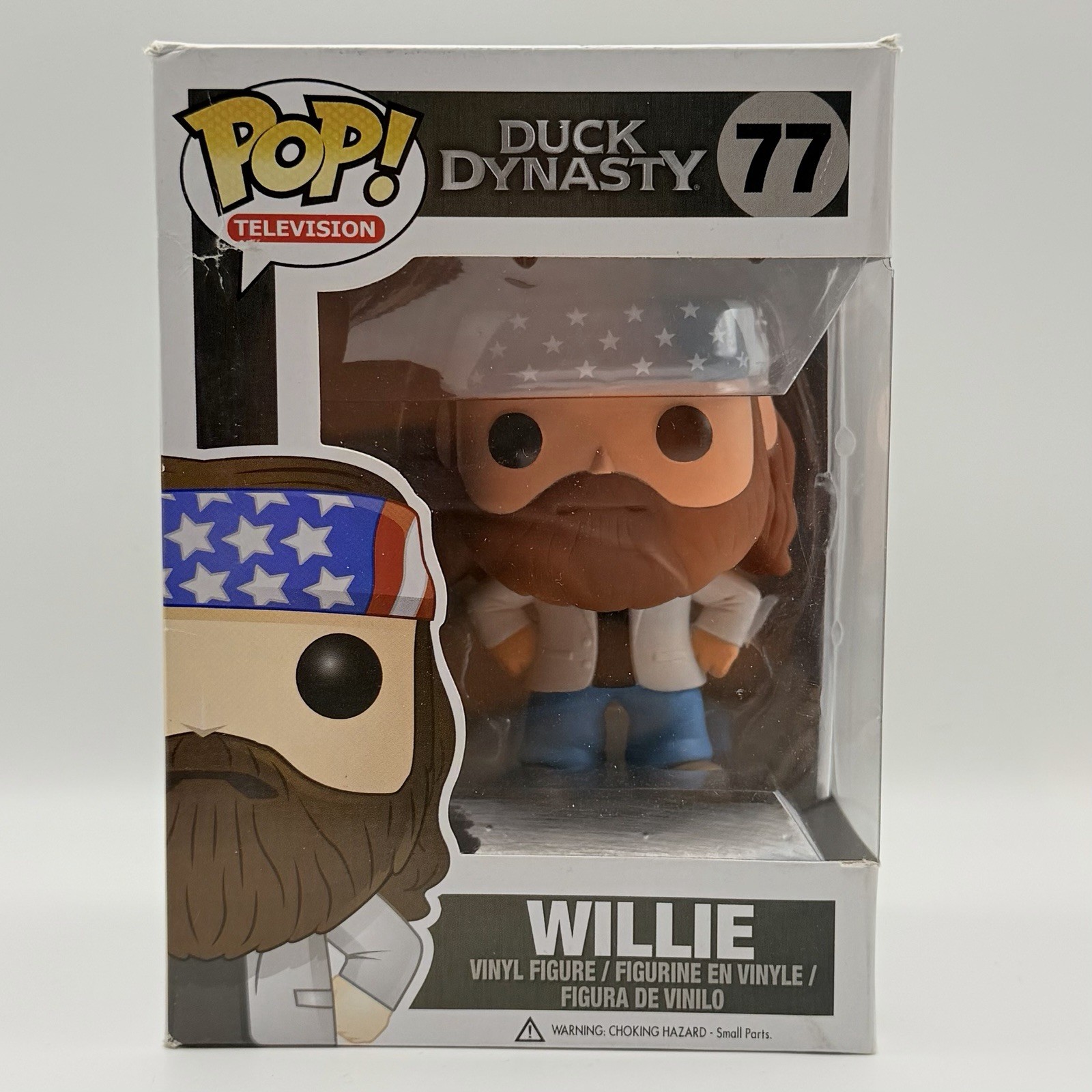 Funko POP Duck Dynasty Willie #77 VAULTED Non Mint Box Damage Funko POP Duck Dynasty Willie #77 VAULTED Non Mint Box Damage