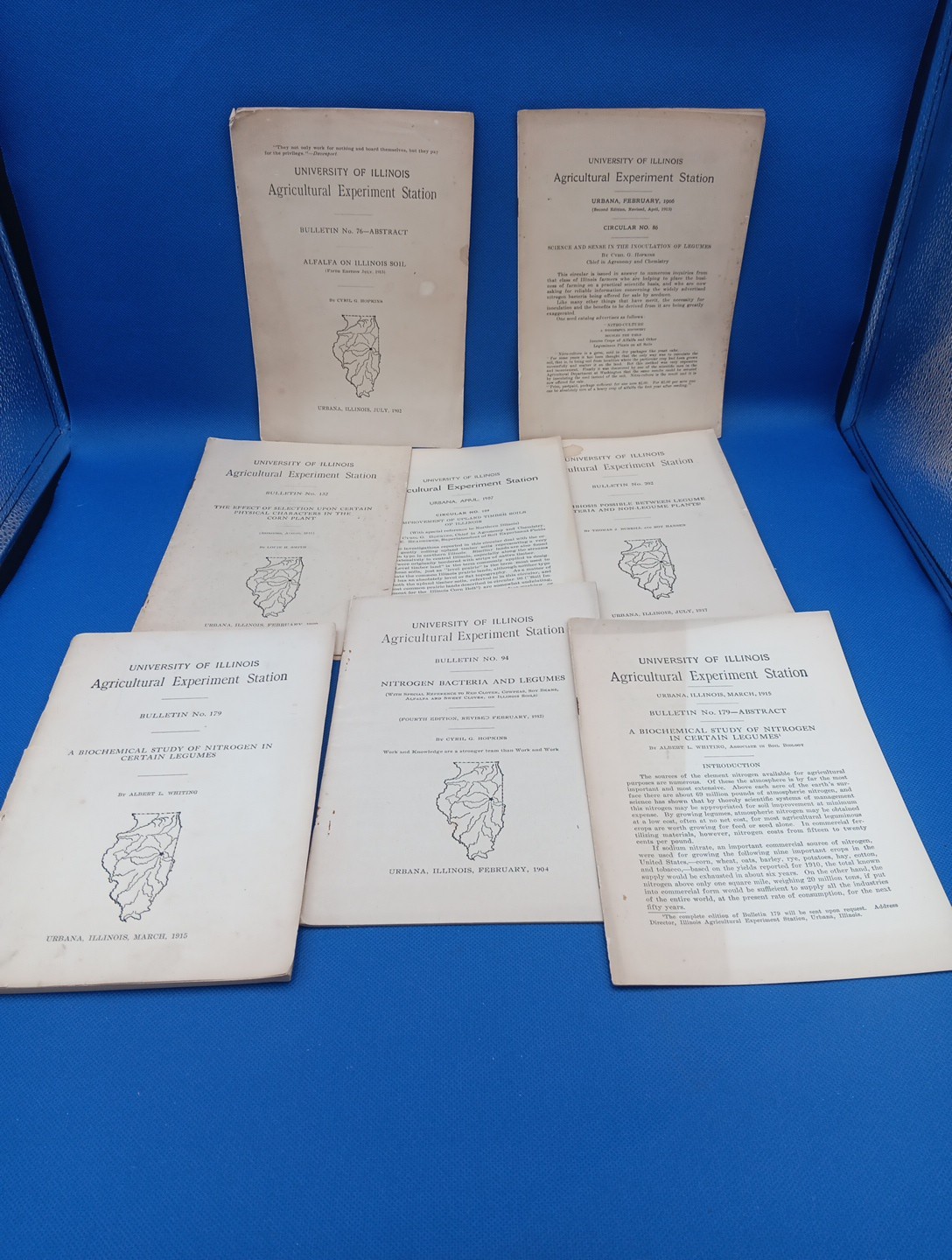 UNIVERSITY OF ILLINOIS AGRICULTURAL  EXPERIMENT STATION BULLETIN LOT Vntg 