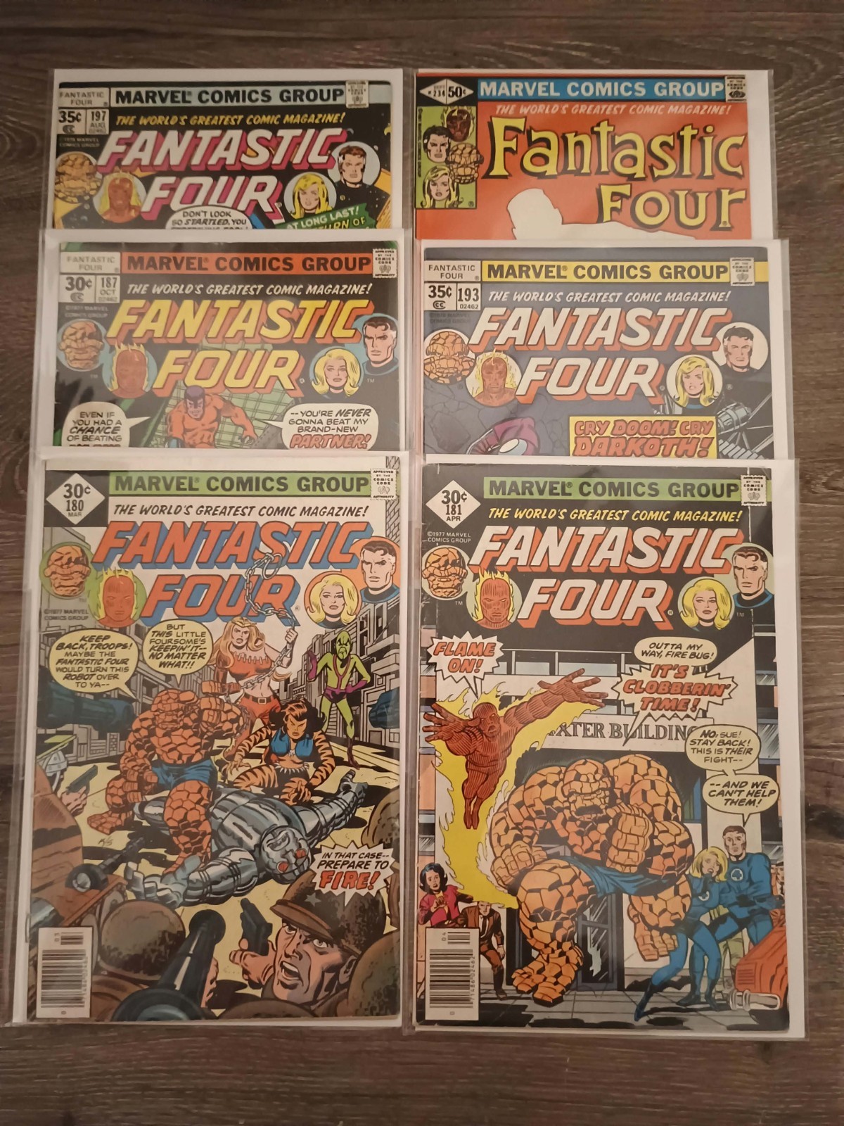 Vintage Bronze Age Marvel Comics Lot: The Fantastic Four Newsstand & Key Issues