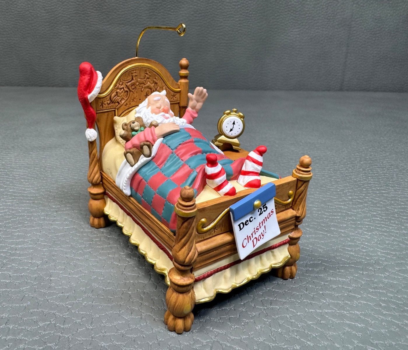 Hallmark 2001 Snoozing Santa Christmas Ornament