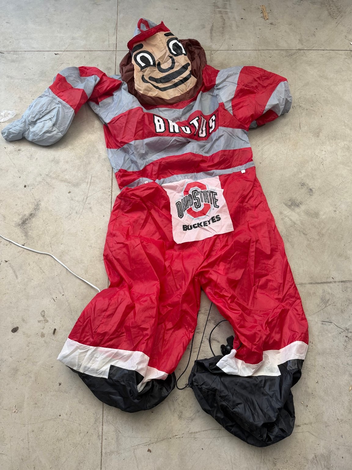 Ohio State Buckeyes Brutus Inflatable Fan Prop Yard Decoration 8 Foot - READ