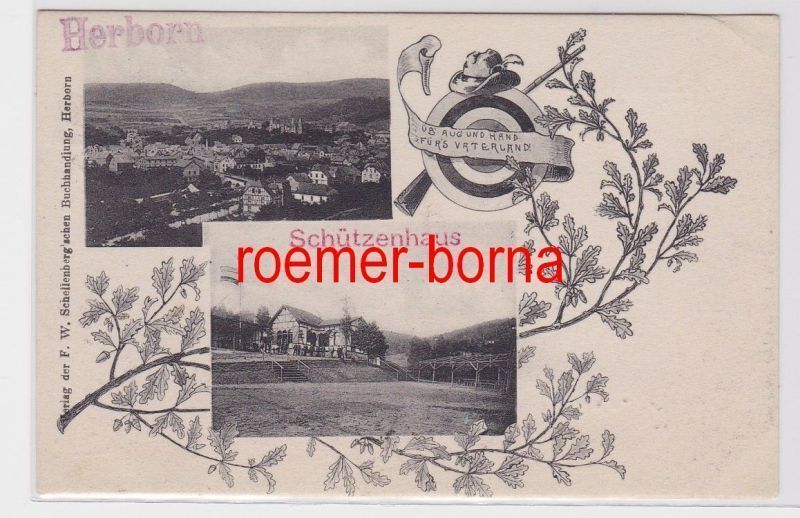 83082 multi-picture postcard Herborn shooting range 1914 83082 multi-picture postcard Herborn shooting range 1914