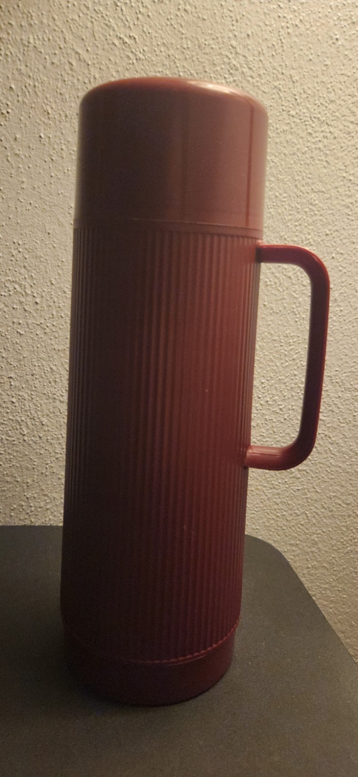 Vintage TERMOLAR MUNDIAL 1L Thermal Bottle - Red - Exceptional - Made in Brazil