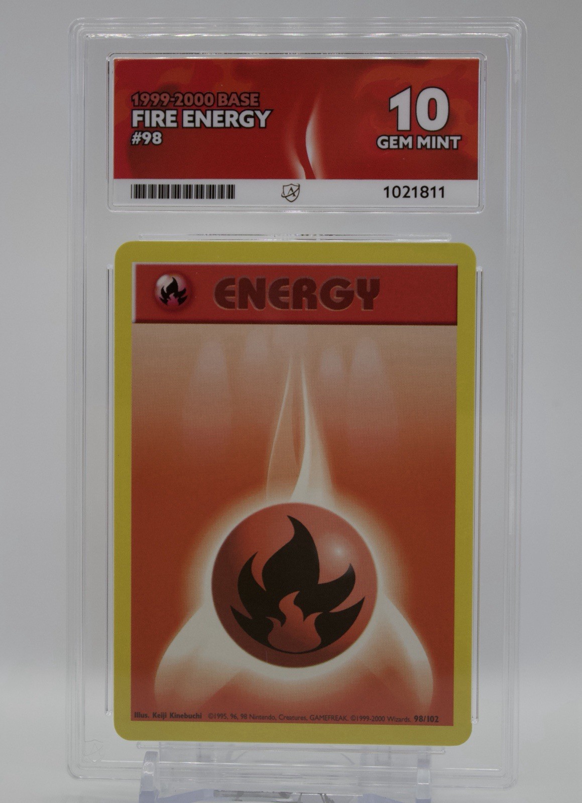 1999-2000 4th Print Base Set Fire Energy #98 Ace 10 1999-2000 4th Print Base Set Fire Energy #98 Ace 10