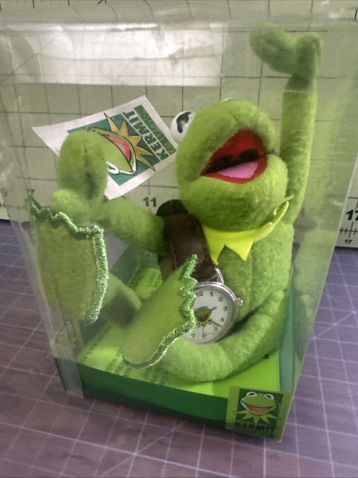 VTG The Kermit Collection Kermit the Frog Jim Henson Muppets Plush W/ Time Piece VTG The Kermit Collection Kermit the Frog Jim Henson Muppets Plush W/ Time Piece
