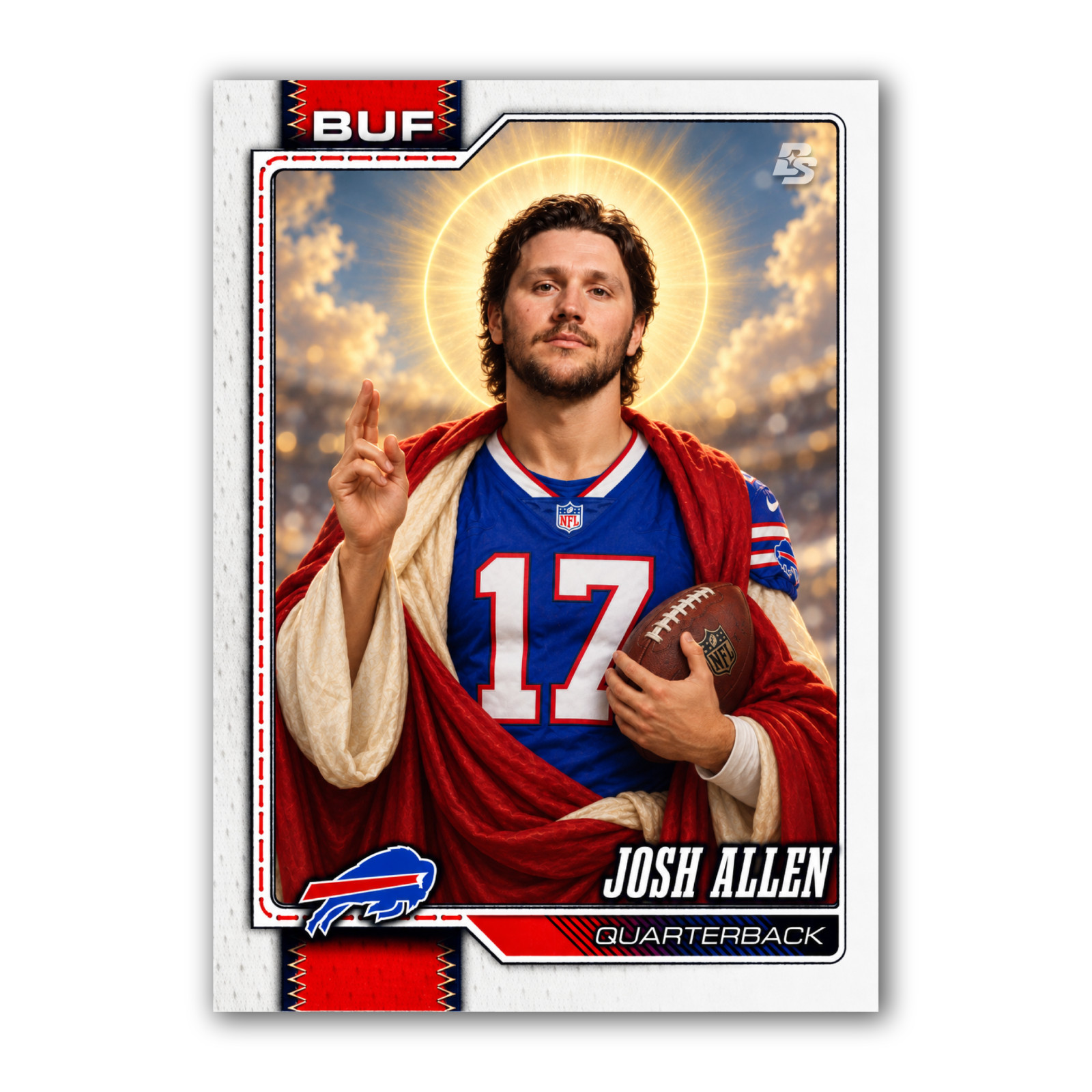 Custom Josh Allen Novelty Trading Card Buffalo Bills