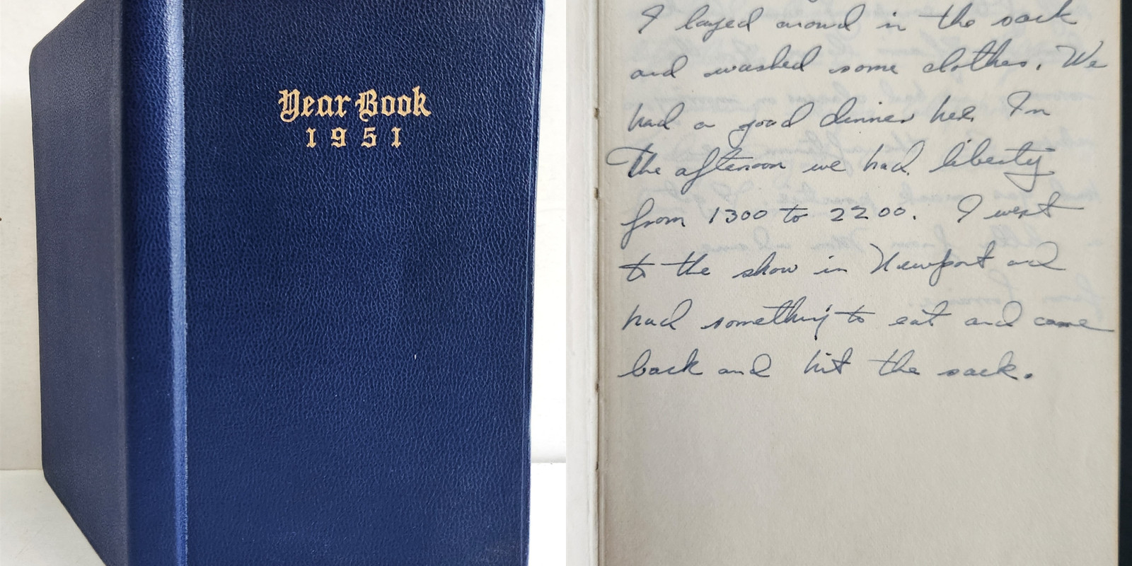 1951 vintage DONALD L MAKKOO rensselaer ny USN DIARY handwritten navy personal 1951 vintage DONALD L MAKKOO rensselaer ny USN DIARY handwritten navy personal