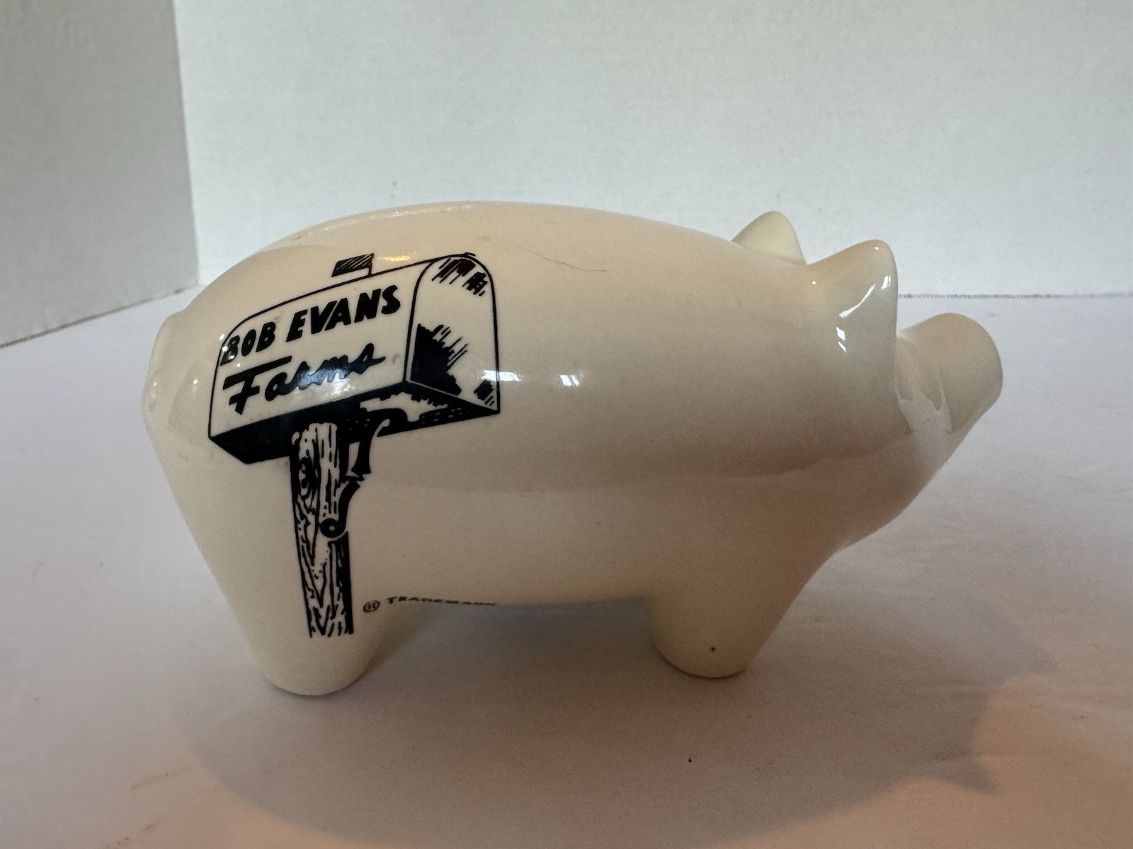 RARE Vintage Bob Evans Farms Ceramic Piggy Bank CR