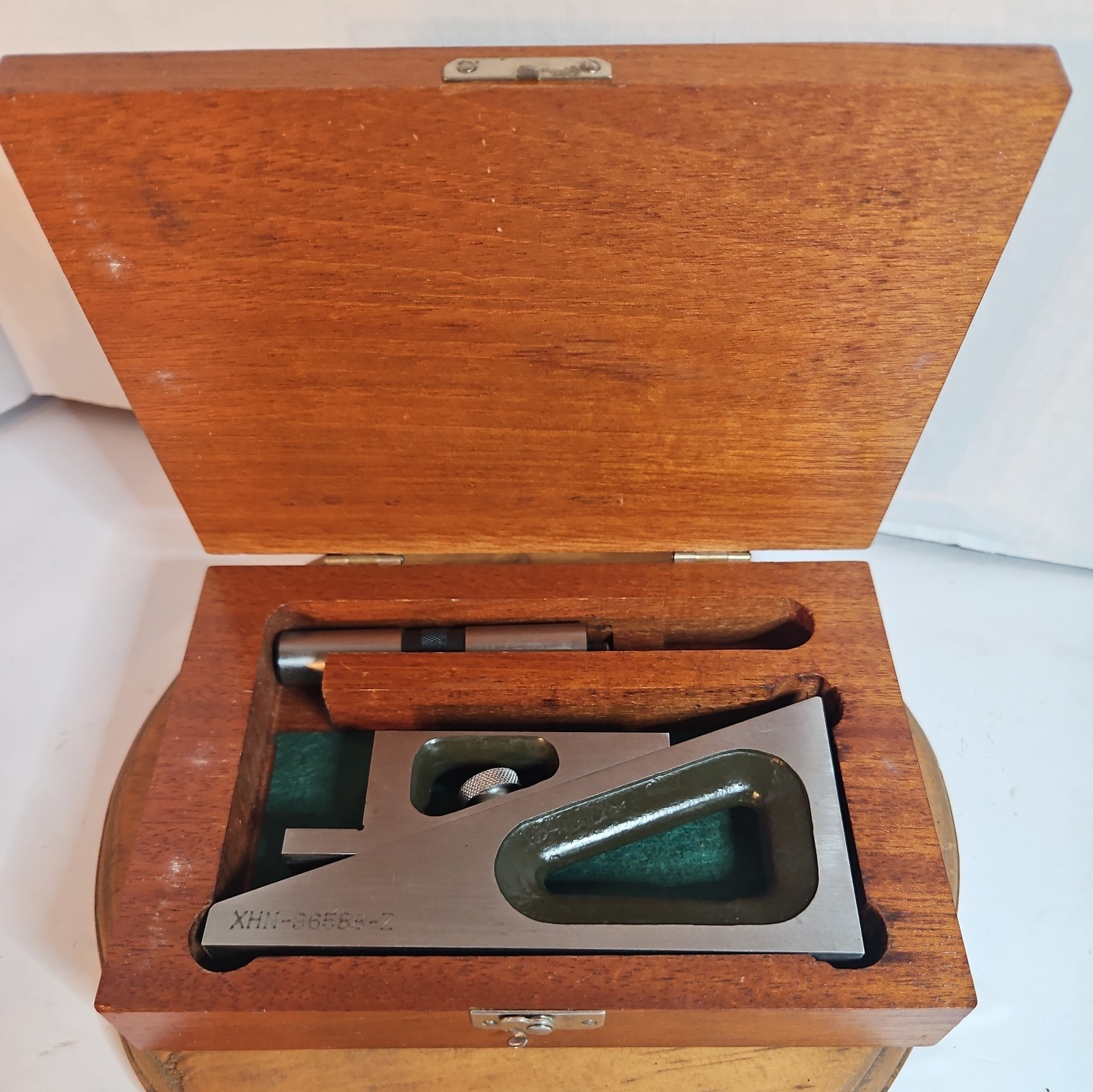 Lufkin Rule No. 900 Planer & Shaper Gage w/(2) Attachments &  Wooden Case USA