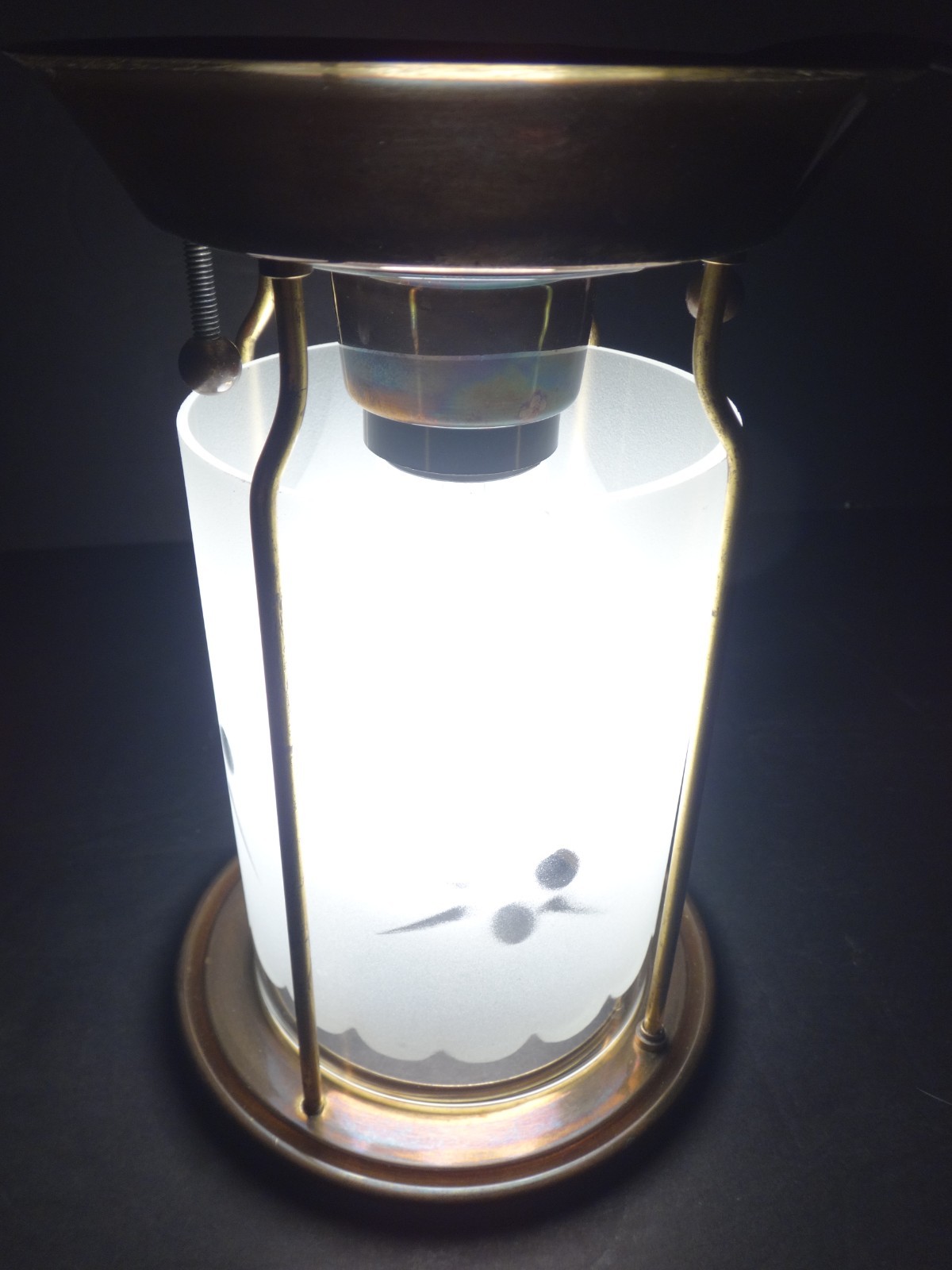 VINTAGE 1940s - 1960s HINKLEY Brass Ceiling Light Fixture RESTORED to PERFECTION