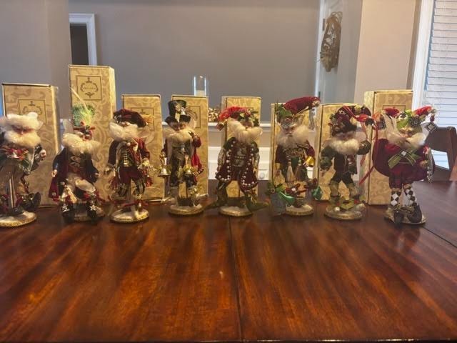 Mark Roberts Christmas Fairies Collection – Set of 8 with Stands – Collectible Mark Roberts Christmas Fairies Collection – Set of 8 with Stands – Collectible