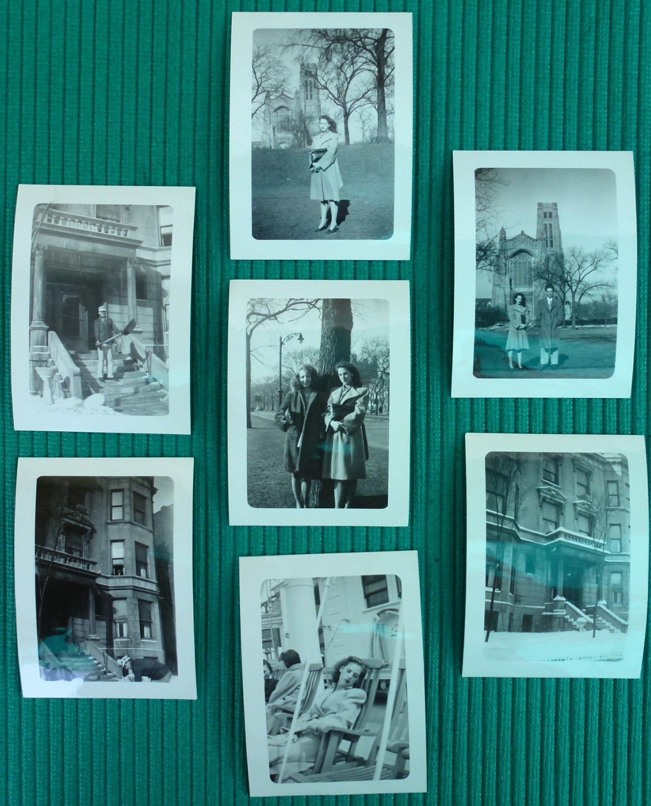 1940's Vintage Lot 7 Chicago People Campus Rockefeller Memorial Chapel Photo