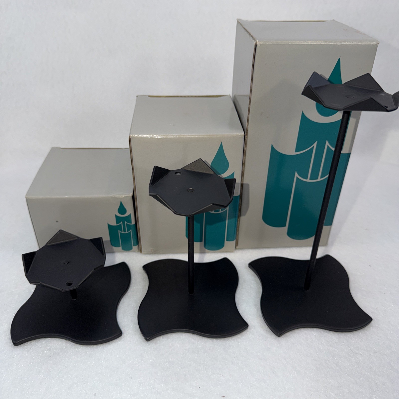 Set Of 3 Retired PartyLite Windswept Bases 2”, 4.75” & 7.5” Lot Of 3 New In Box Set Of 3 Retired PartyLite Windswept Bases 2”, 4.75” & 7.5” Lot Of 3 New In Box