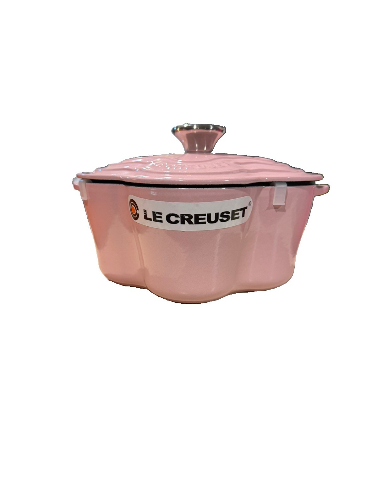 Le Creuset Chiffon Pink Flower Deep Cocotte dutch oven 20CM New in Box. Le Creuset Chiffon Pink Flower Deep Cocotte dutch oven 20CM New in Box.