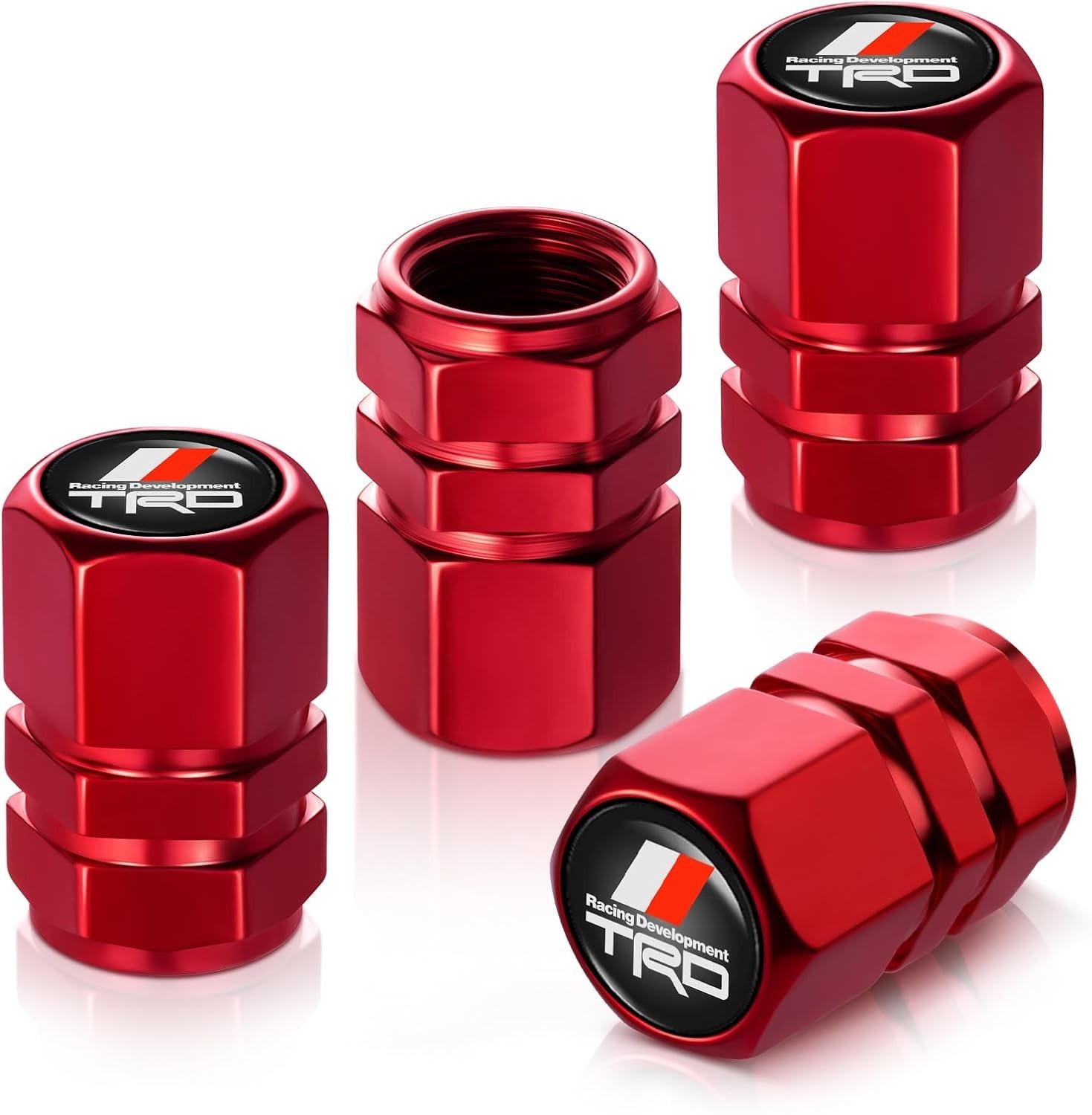 Tire Valve Stem Caps, Compatible with Toyota TRD Series Stem Cap Universal Car A Tire Valve Stem Caps, Compatible with Toyota TRD Series Stem Cap Universal Car A