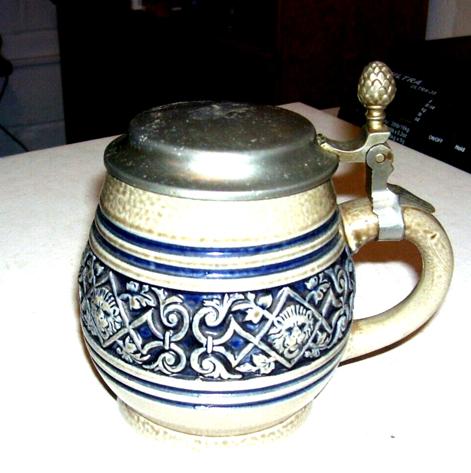 German Lidded Beer Stein # 620/3 