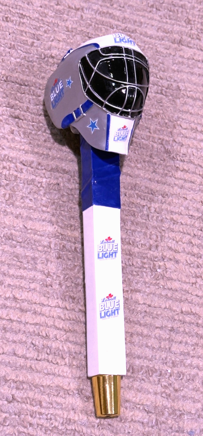 Labatt Blue Light Hockey Goalie Mask Beer Tap Handle – Brand New in Original Box Labatt Blue Light Hockey Goalie Mask Beer Tap Handle – Brand New in Original Box