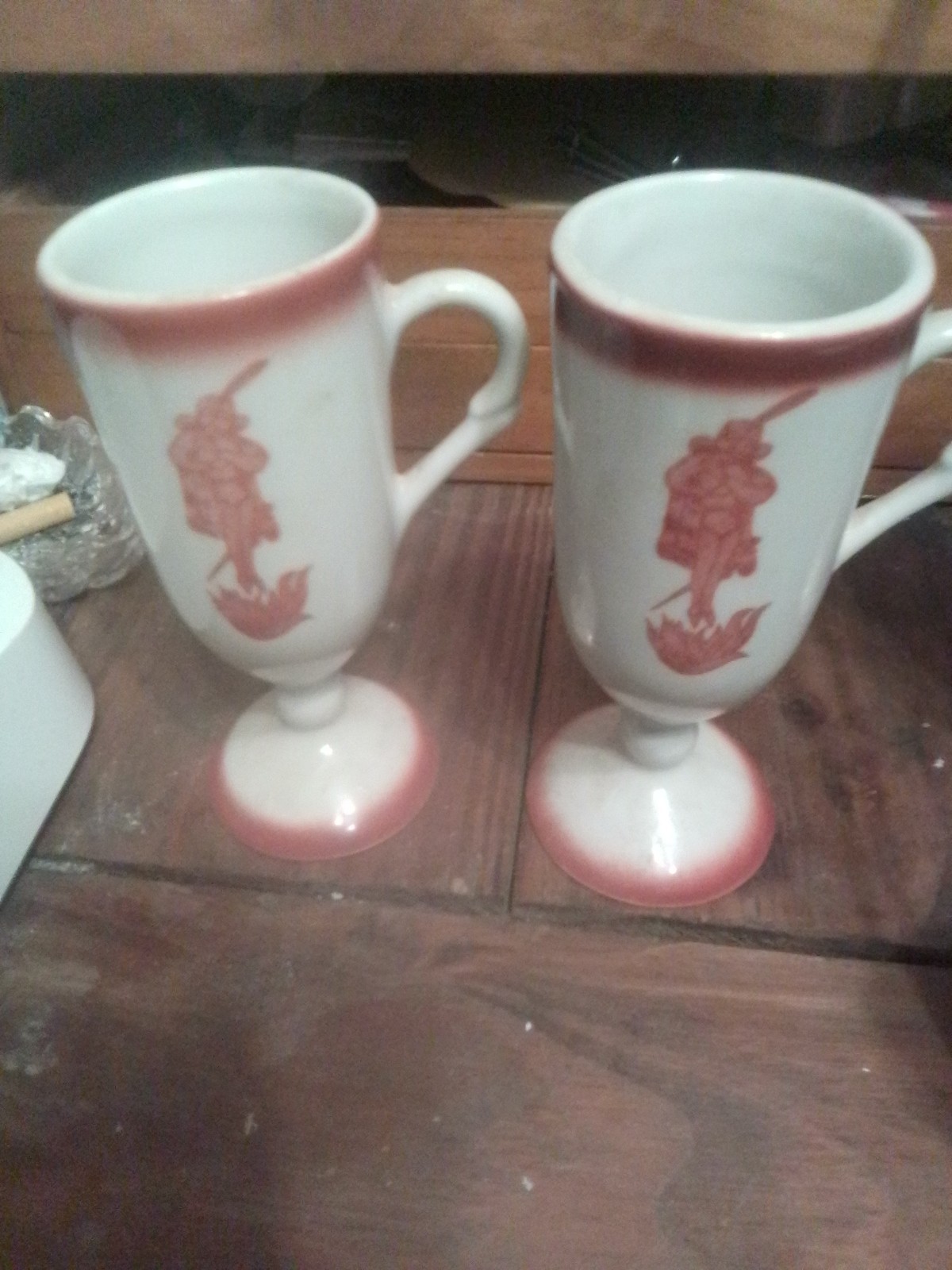 2 Vintage Loubat New Orleans Cafe Brulot Flaming Devil Diablo Demitasse Cups 