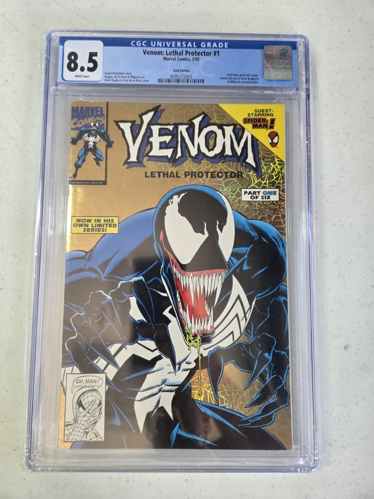 Venom Lethal Protector #1 Gold Edition CGC 8.5