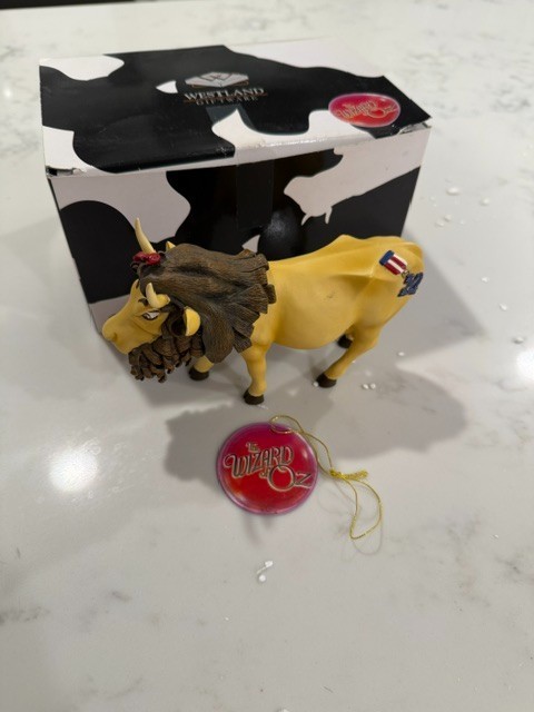 Cow Parade # 7244 Cowardly Lion Westland  2002 The Wizard of Oz New Open Box