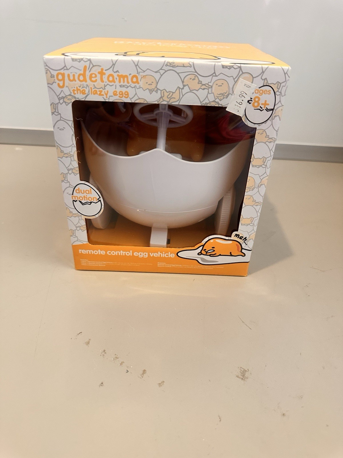 NEW IN BOX Sanrio Gudetama The Lazy Egg R/C Remote Control Egg Vehicle